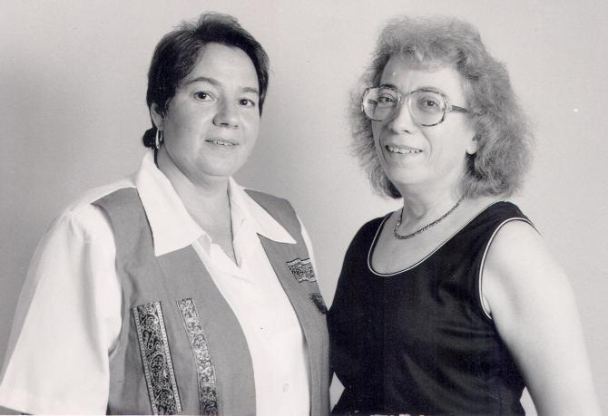 Two women staff members