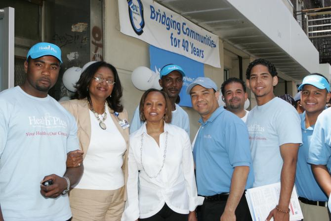 Staff in front of the Caribbean American FHC