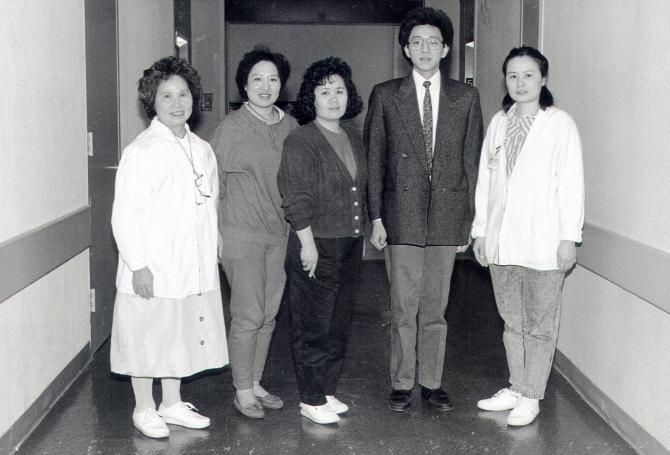 Sunset Park Staff in the hallway