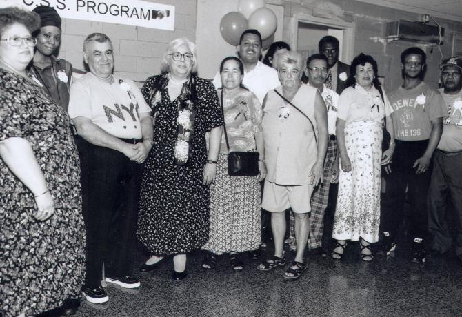 A historical group patient photo