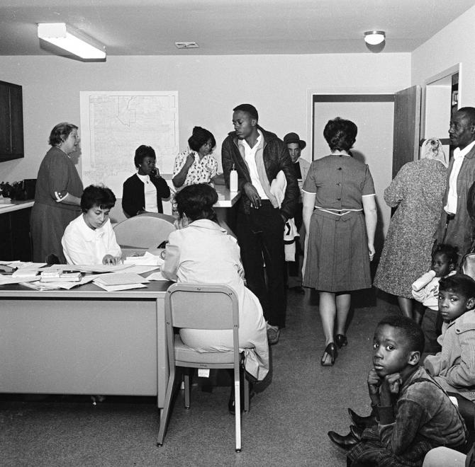 The Eastside Neighborhood Health Center was inundated with patients when it opened in 1966 (DHHA) 