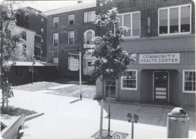 The front door of the original site location