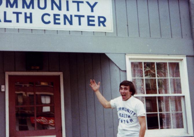 Staff in front of the original CHC, Inc. center