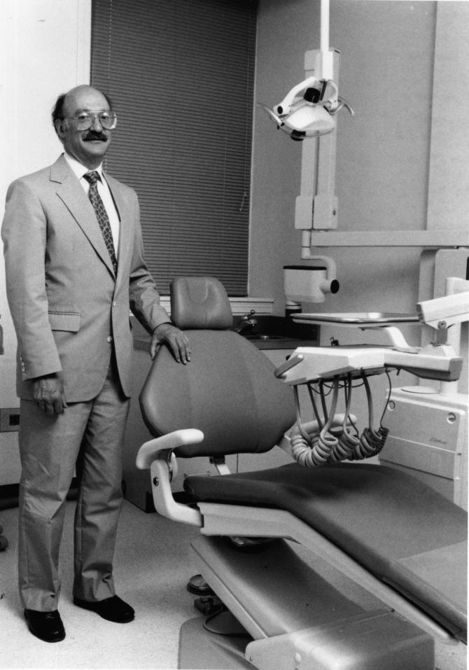 Jerry Weitzman in a dental exam room