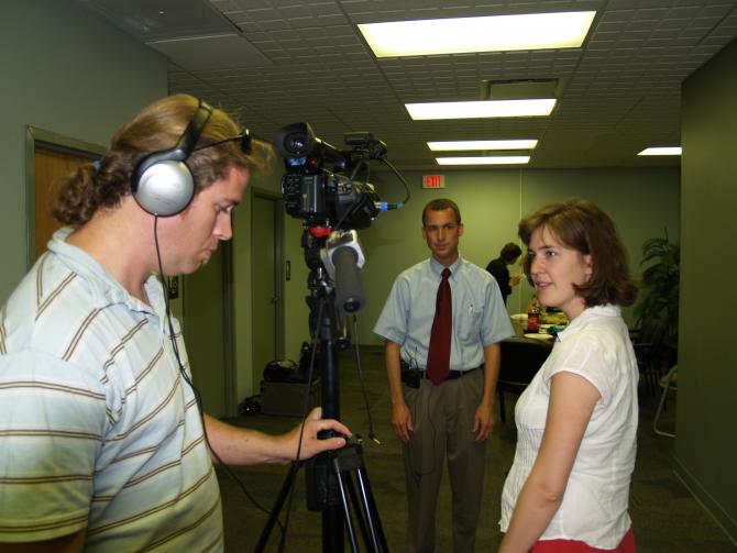 Hallway filming