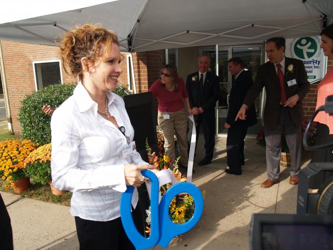 Ribbon drawing for Mary Lou Strom Primary Care Ctr