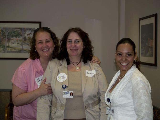 Three staff women