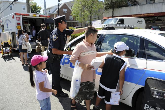 Police car tours for children