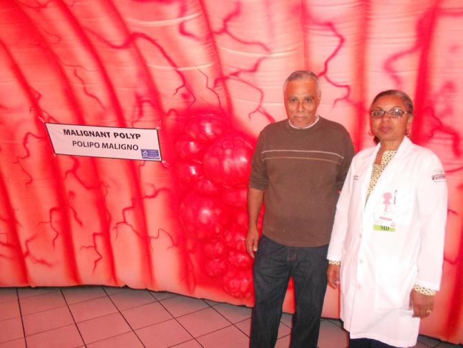 Abelardo Feliciano and Dr. Philippe Colon Display