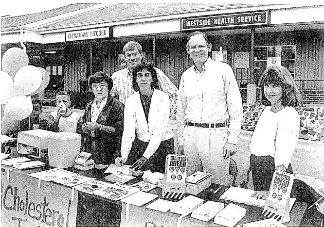 Staff Conducting Health Fair in Adams Four