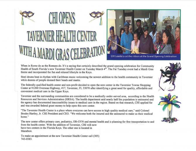 Tavernier Health Center opening