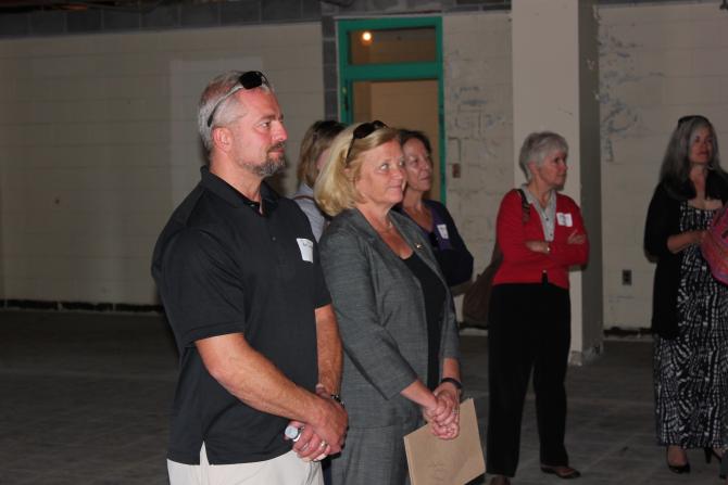 Shelter Director Bob Dawber with Rep. Pingree