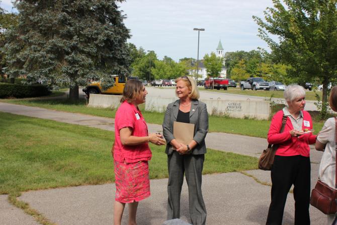 Transportation Dir. Connie Garber w/ Rep. Pingree