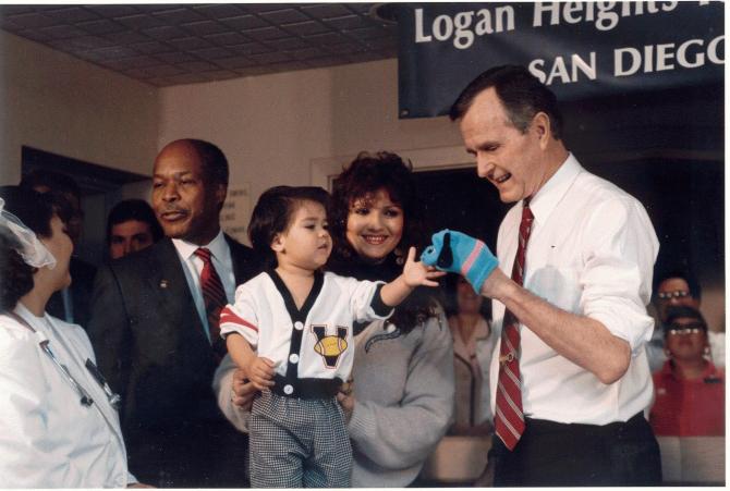 President Bush at the Clinic