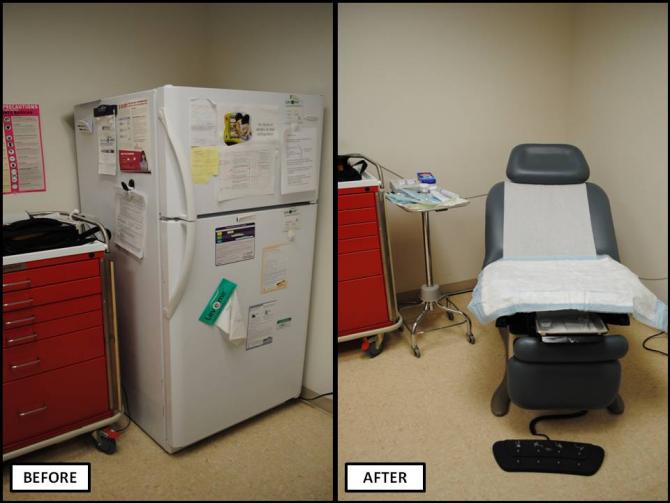 Procedure Room: Far Left Corner