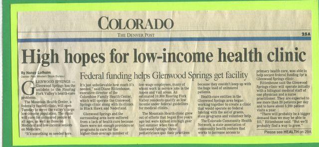 Glenwood Springs Opens in 1999