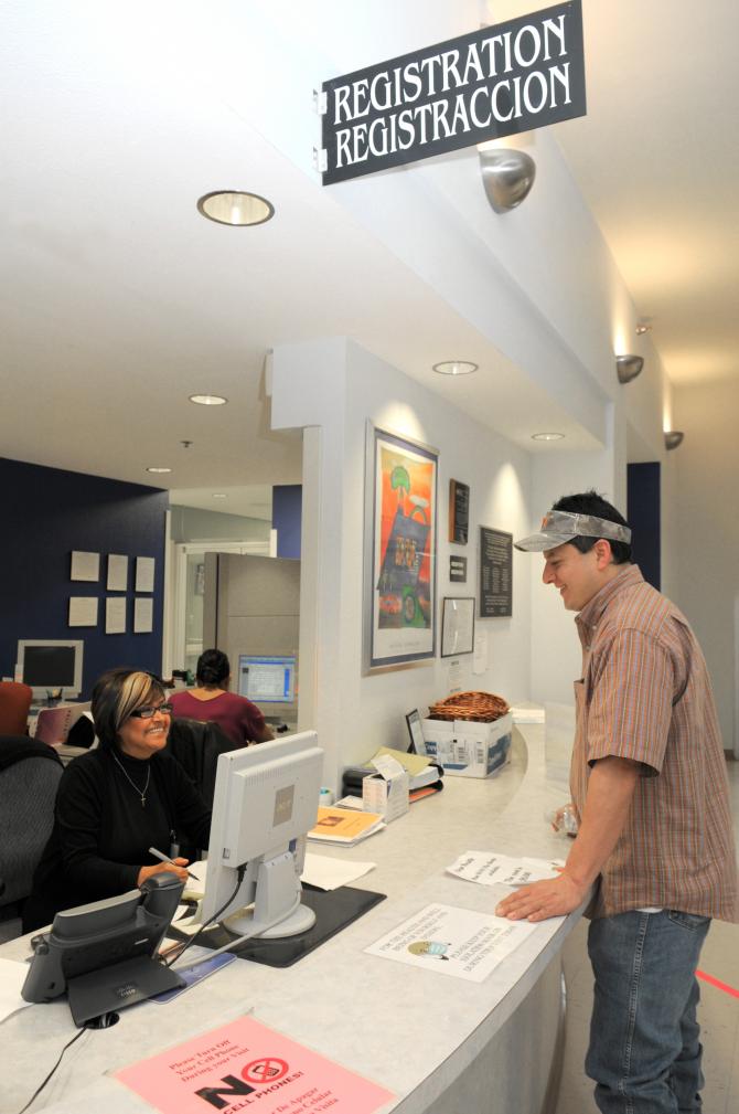 Our Health Reception Area