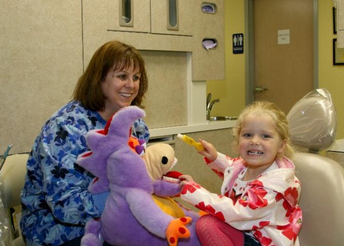 Helen Robinett with Patient