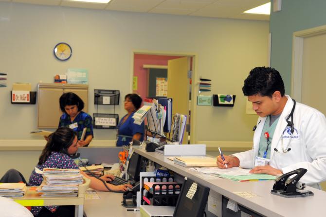 Ambrish Patel and other medical staff