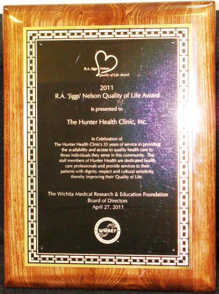 R.A. 'Jigg's' Nelson Quality of Life Award