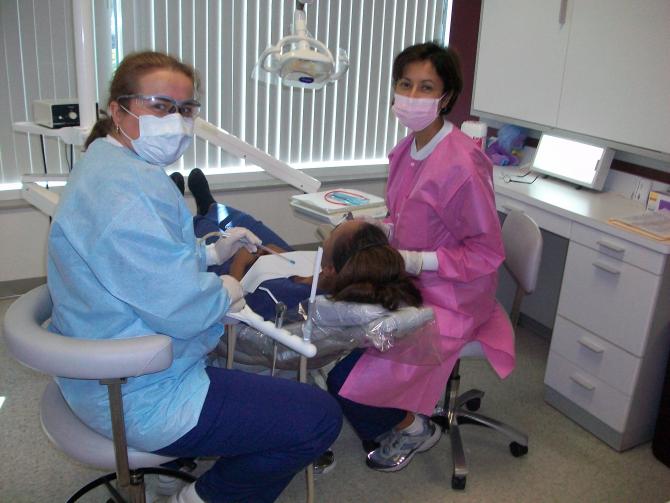 A Dental Exam Patient