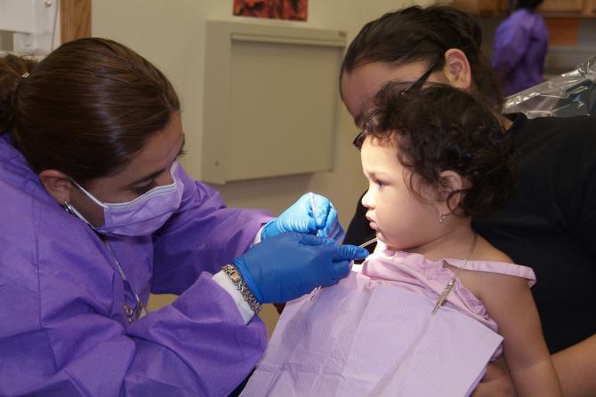 Young dental patient