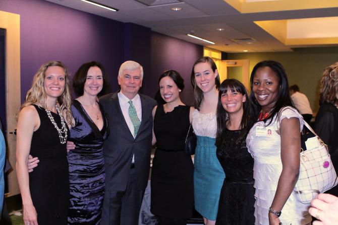 Guests pose at the celebration