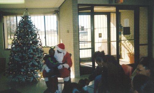 Santa Visits Delta Health Center