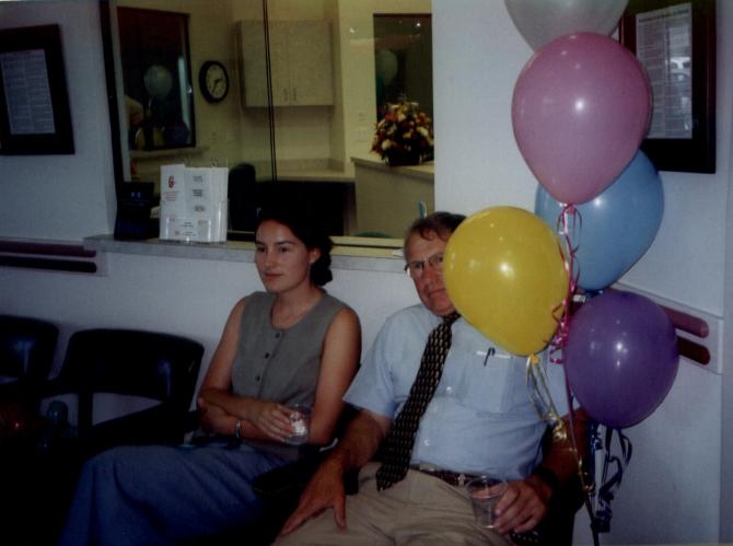 Participants with balloons