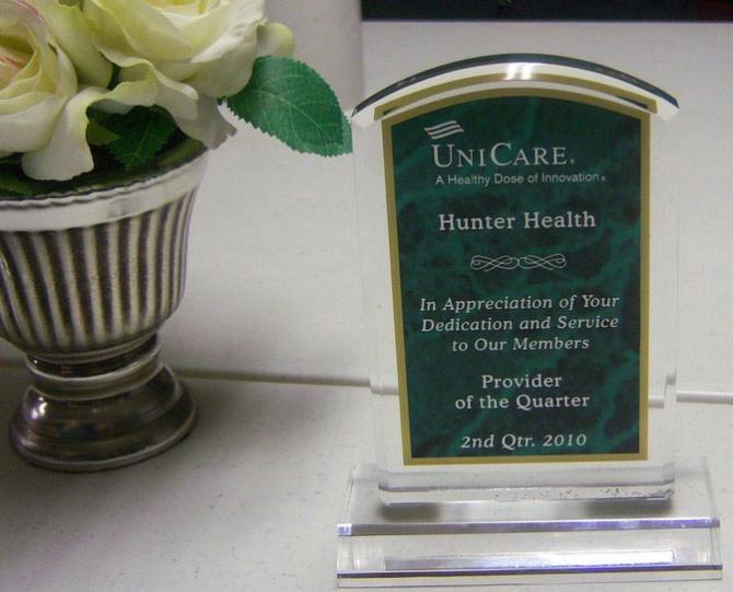 Hunter Health Clinic recieves Unicare Award
