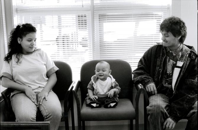 Mary’s Center  family in the waiting room
