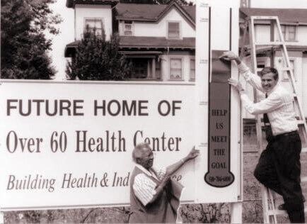 Marty Lynch (CEO) and Leatha Phillips one of our founding board members and long time south berkeley resident, approx. 1998