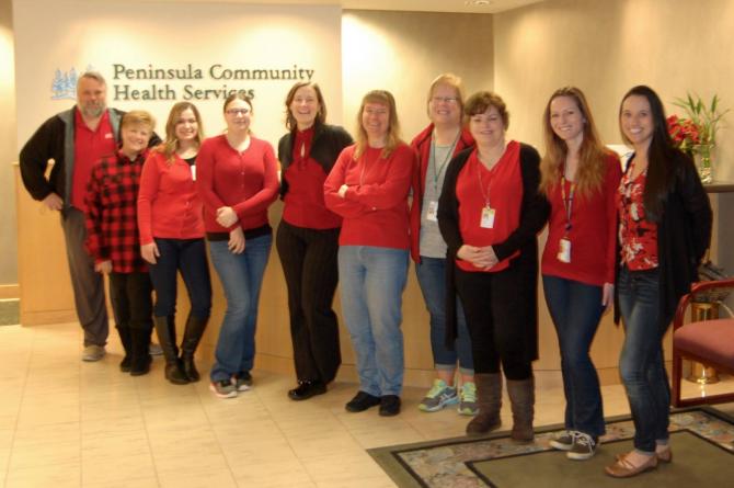 National Wear Red Day 2017 at PCHS Administration